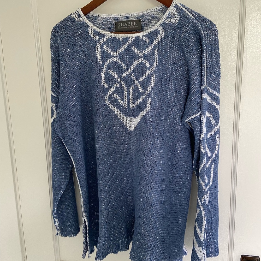Bill Baber Handmade Linen Sweater